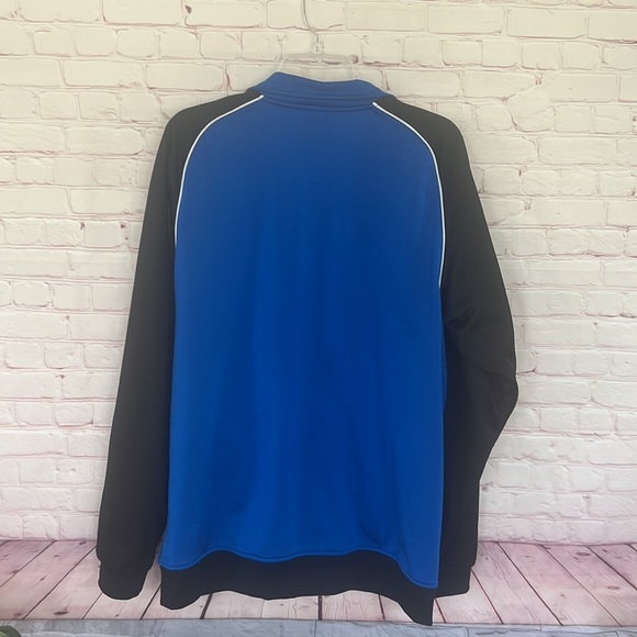 Y2K Adidas men’s 3 stripes blue black jacket size medium - Picture 6 of 10